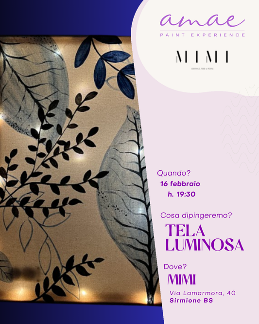 TELA LUMINOSA | 16 febbraio h 19:30 @MIMI Sirmione VR