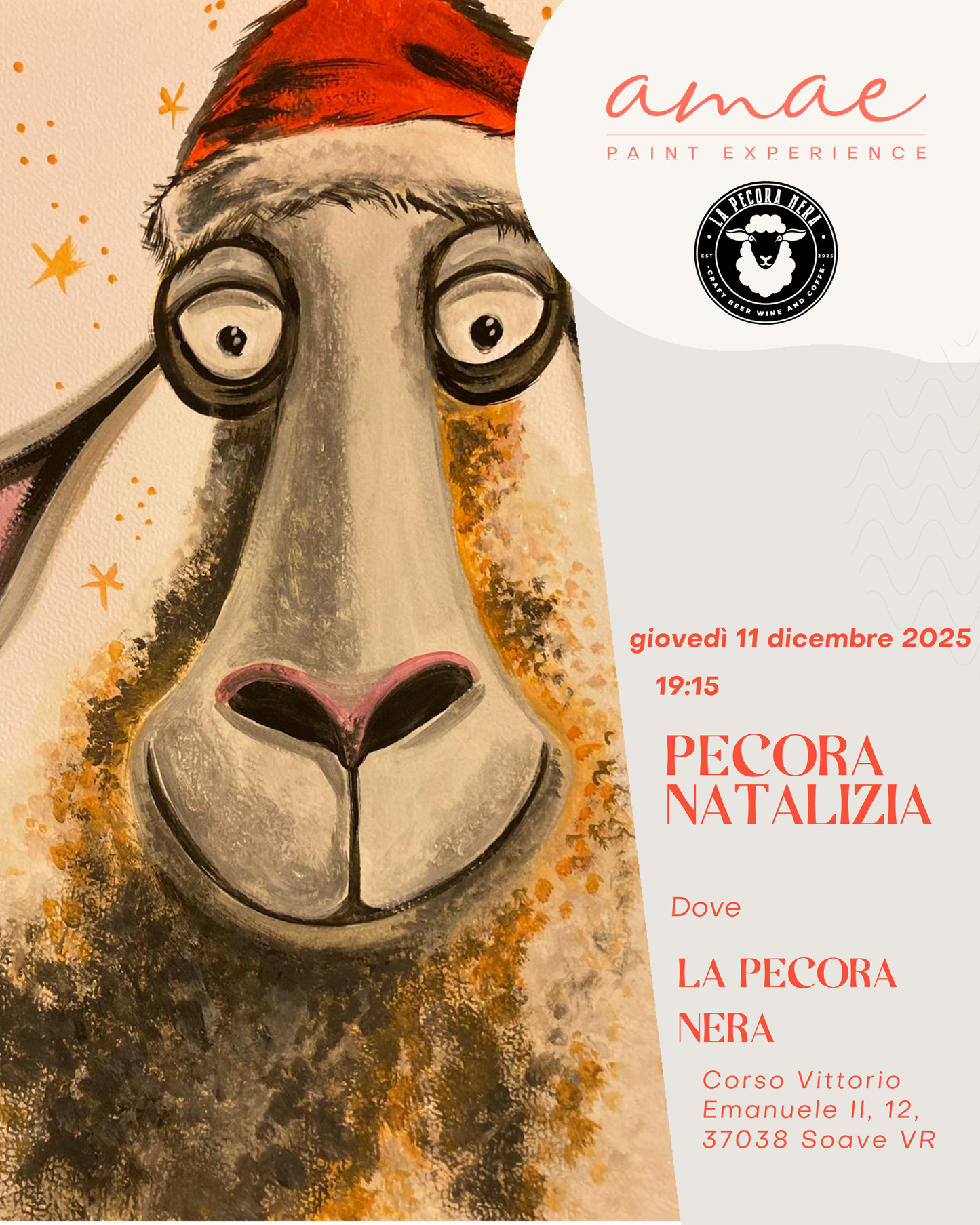 LA PECORA NATALIZIA | 11 dicembre 2025 h 19:15 @LA PECORA NERA SOAVE (VR)