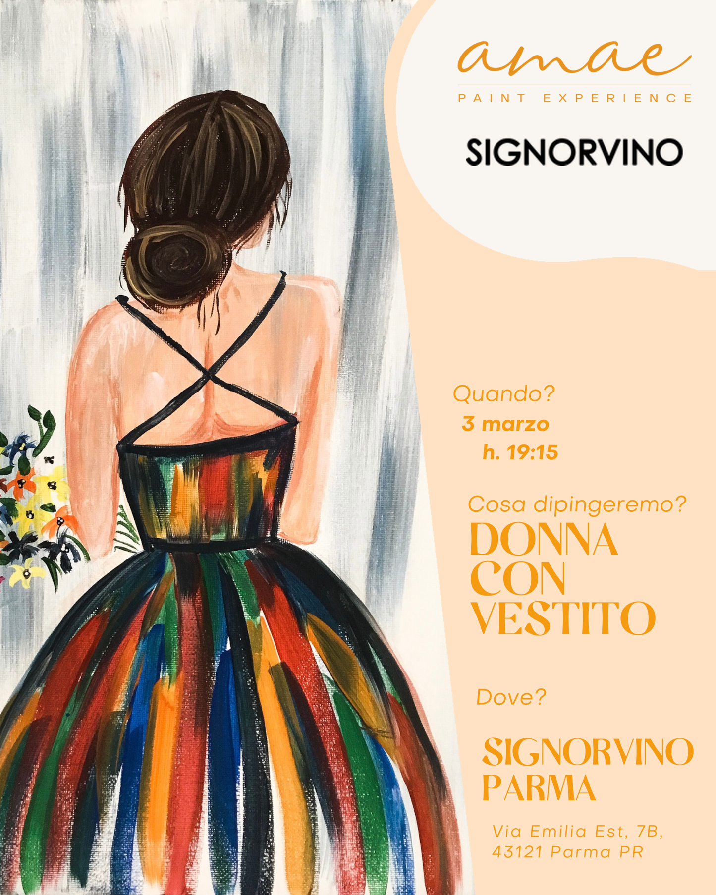 DONNA CON VESTITO | 3 marzo h 19:15 @SIGNORVINO Parma PR