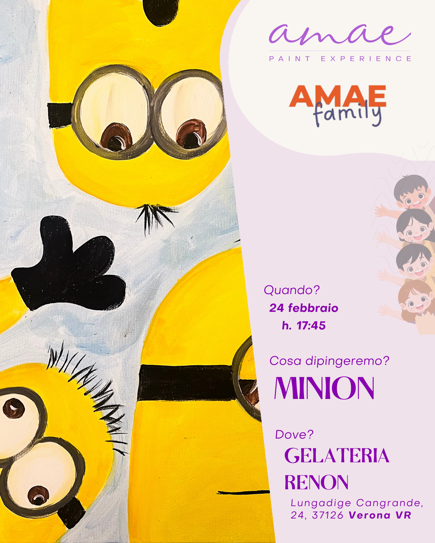 MINION | 24 febbraio h 17:45 @RENON FAMILY Verona VR