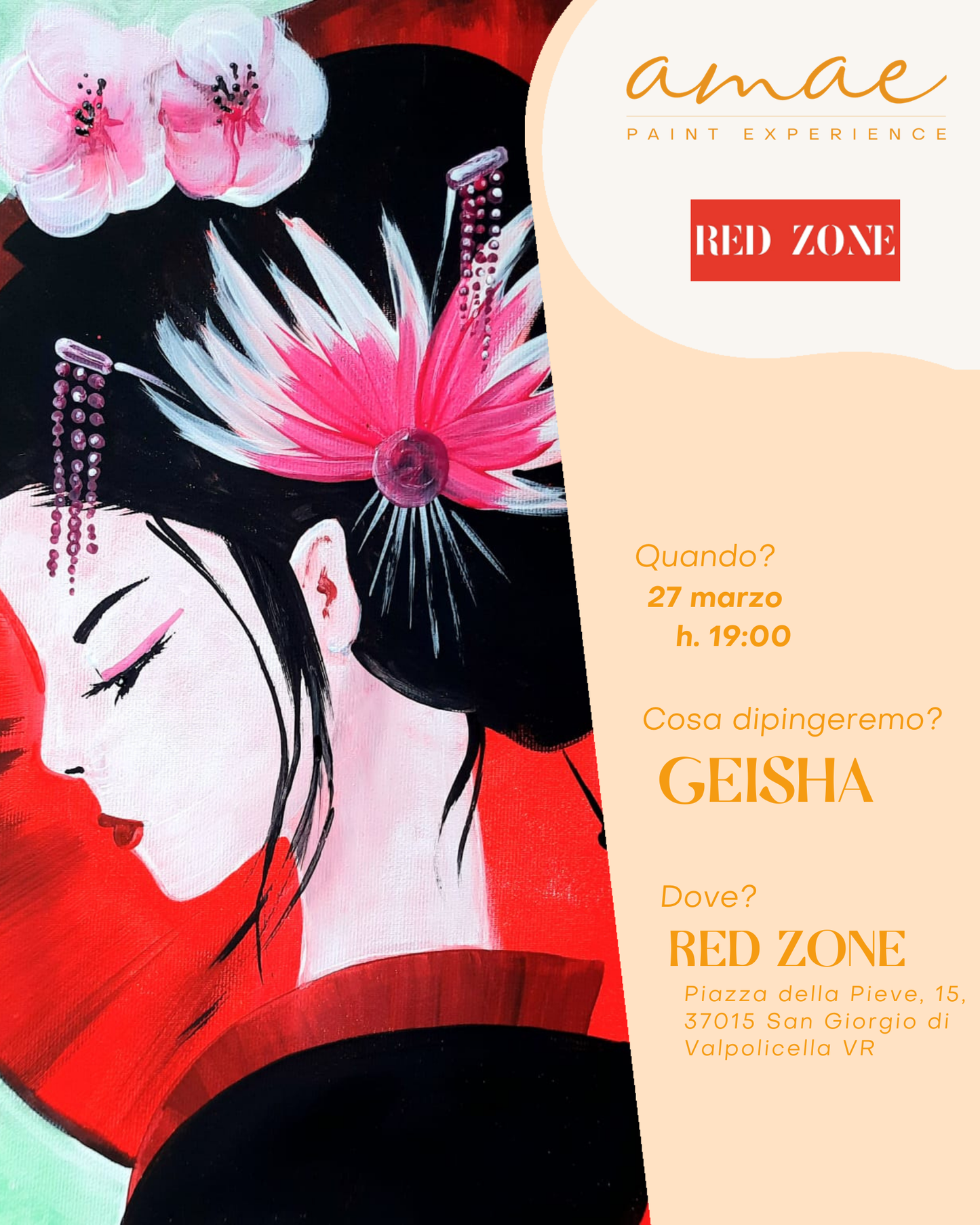 GEISHA | 27 marzo h 19:00 @RED ZONE San Giorgio di Valpolicella VR