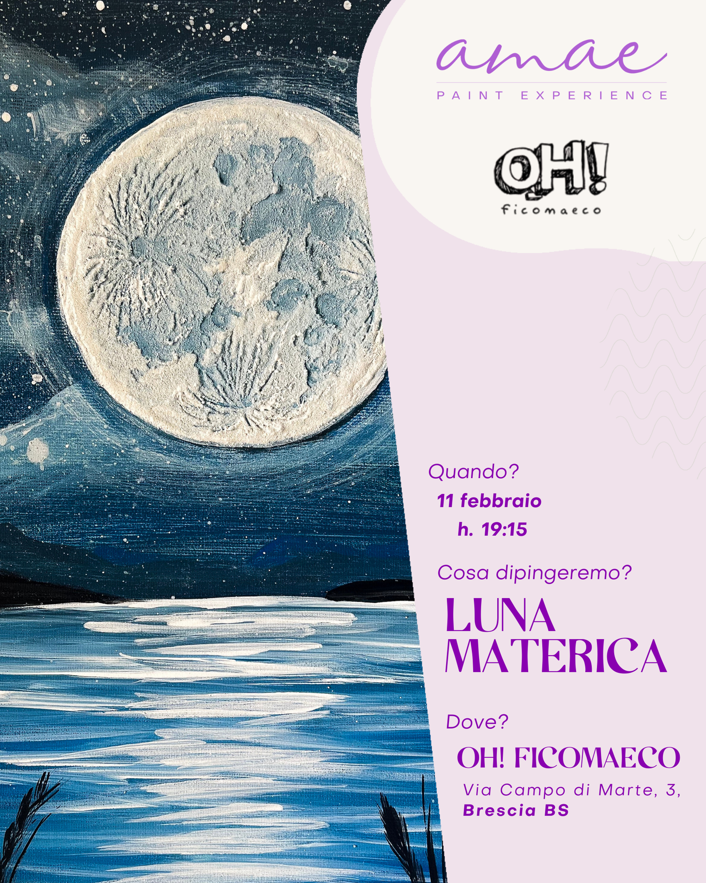 LUNA MATERICA | 11 febbraio h 19:15 @OH FICO MA ECO Brescia BS