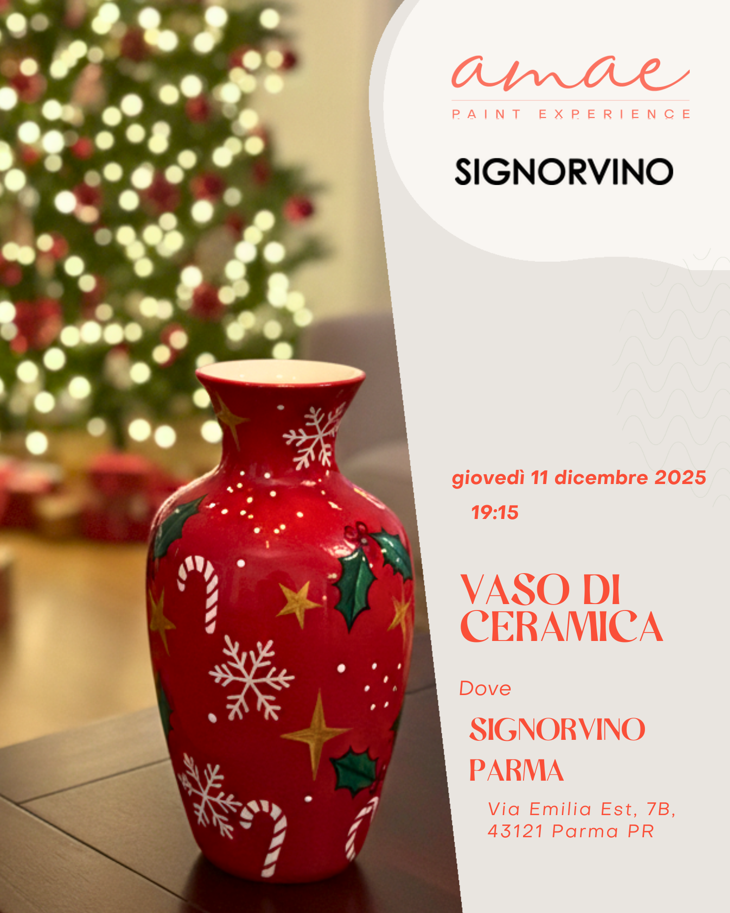 VASI DI CERAMICA | 11 dicembre h 19:15 @SIGNORVINO PARMA