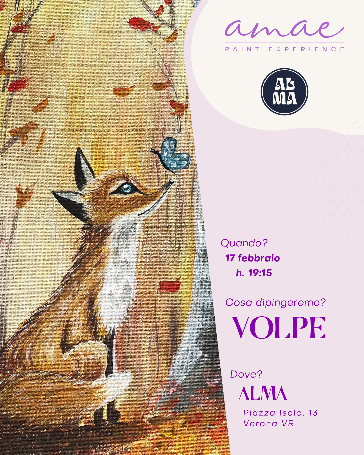 LA VOLPE | 17 febbraio h 19:15 @ALMA Verona VR