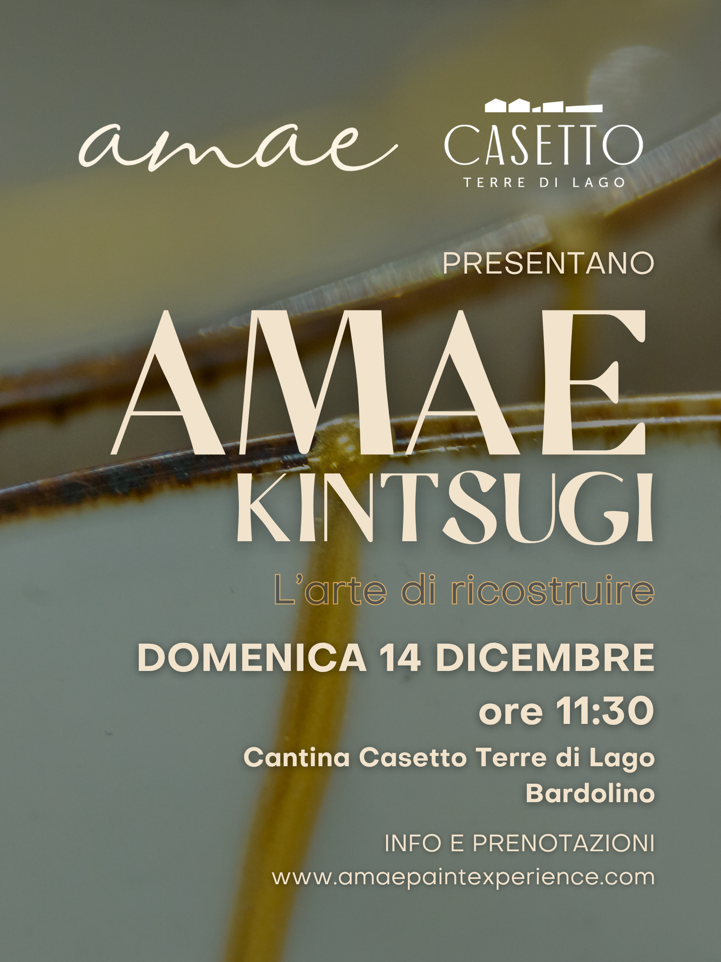 KINTSUGI | 14 dicembre @Cantina VINI CASETTO Bardolino VR