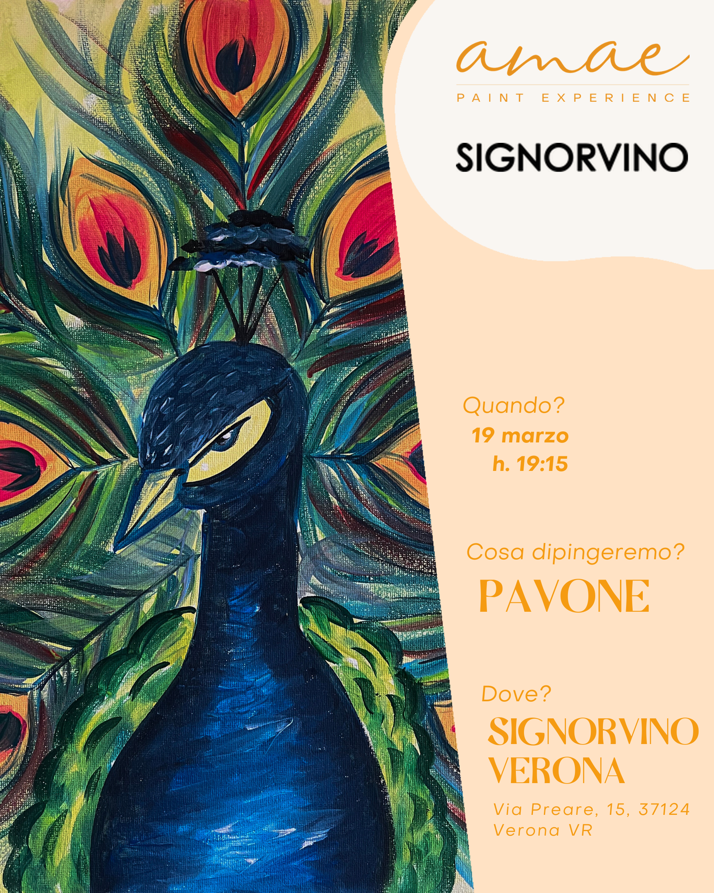 PAVONE | 19 marzo h 19:15 @SIGNORVINO Verona VR