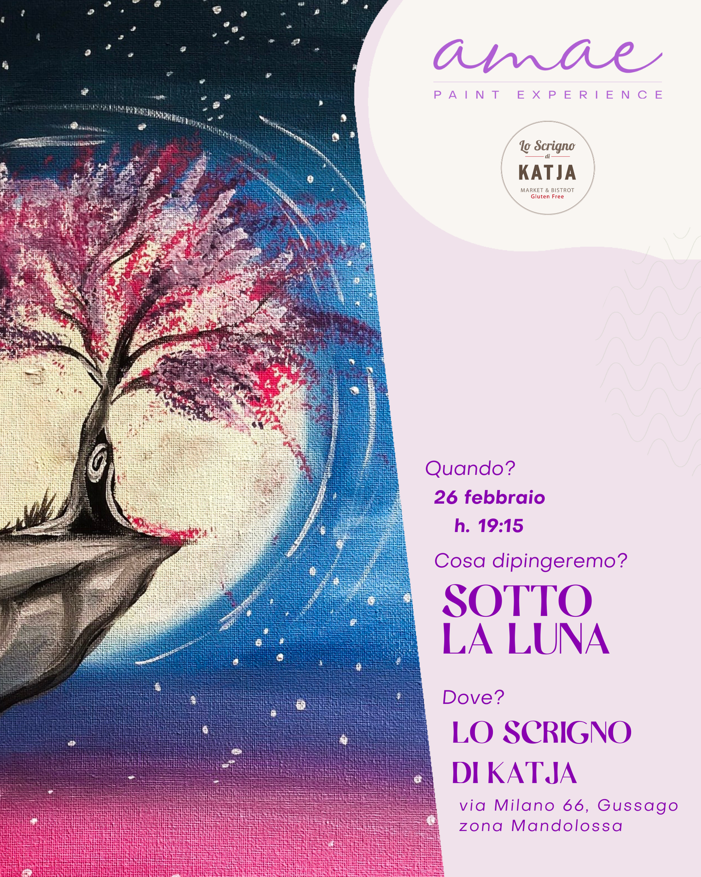SOTTO LA LUNA | 26 febbraio h 19:15 @LO SCRIGNO DI KATJA Gussago BS