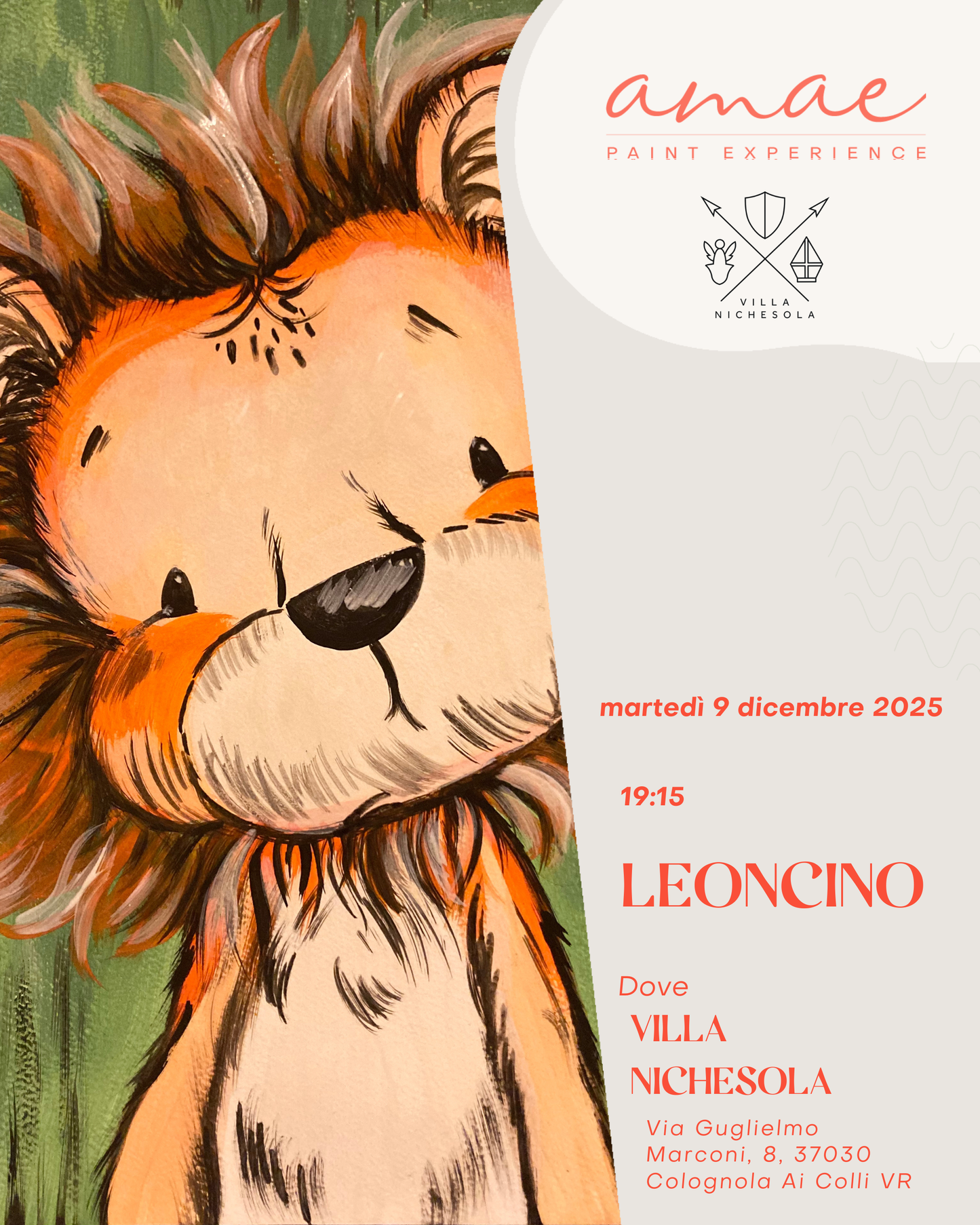 LEONCINO | 9 dicembre 2025 h 19:15 @VILLA NICHESOLA (VR)